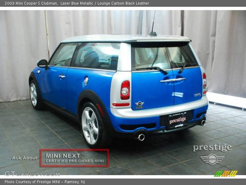 Laser Blue Metallic / Lounge Carbon Black Leather 2009 Mini Cooper S Clubman