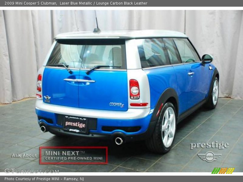 Laser Blue Metallic / Lounge Carbon Black Leather 2009 Mini Cooper S Clubman