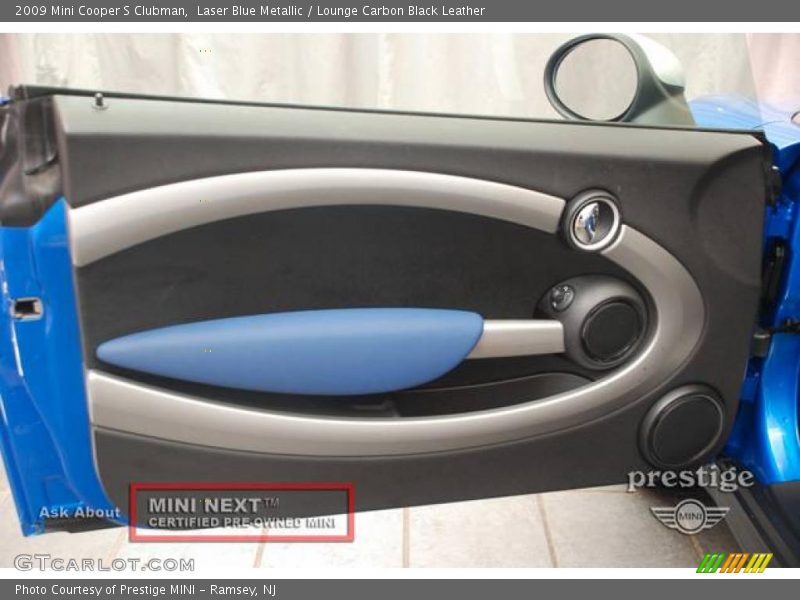 Laser Blue Metallic / Lounge Carbon Black Leather 2009 Mini Cooper S Clubman