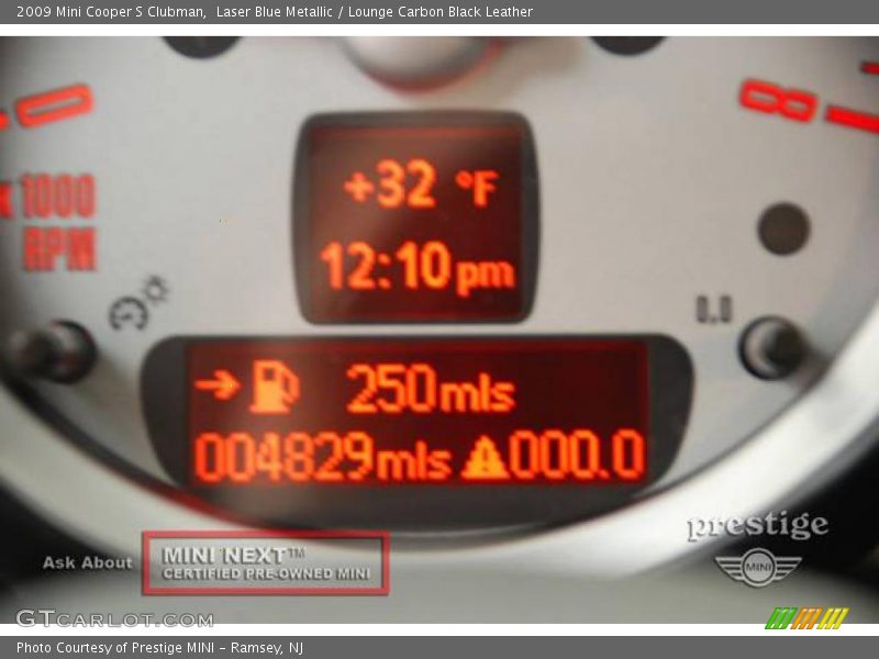 Laser Blue Metallic / Lounge Carbon Black Leather 2009 Mini Cooper S Clubman