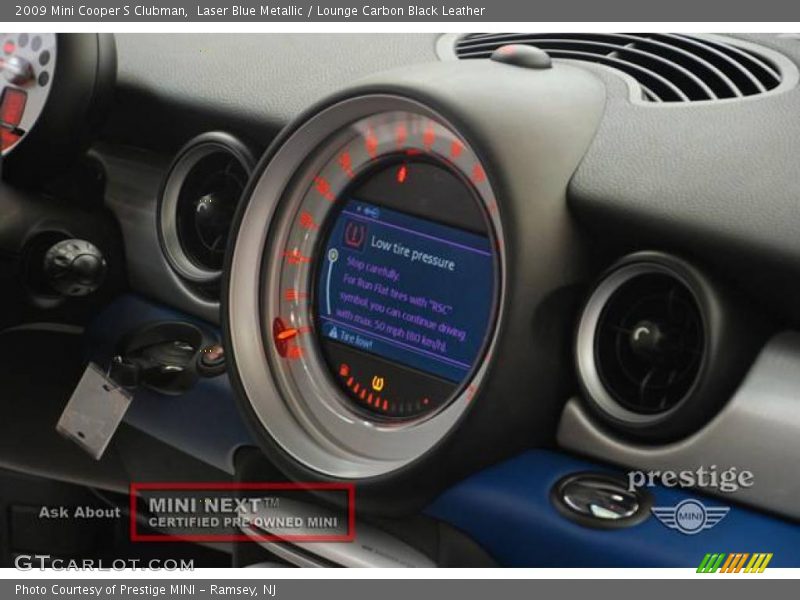 Laser Blue Metallic / Lounge Carbon Black Leather 2009 Mini Cooper S Clubman