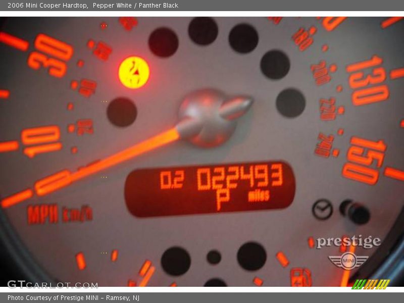 Pepper White / Panther Black 2006 Mini Cooper Hardtop