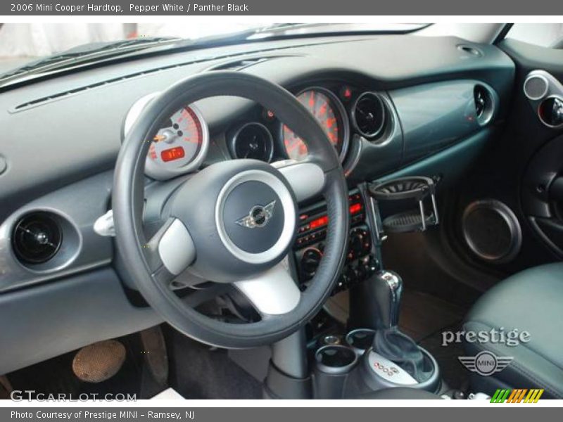 Pepper White / Panther Black 2006 Mini Cooper Hardtop