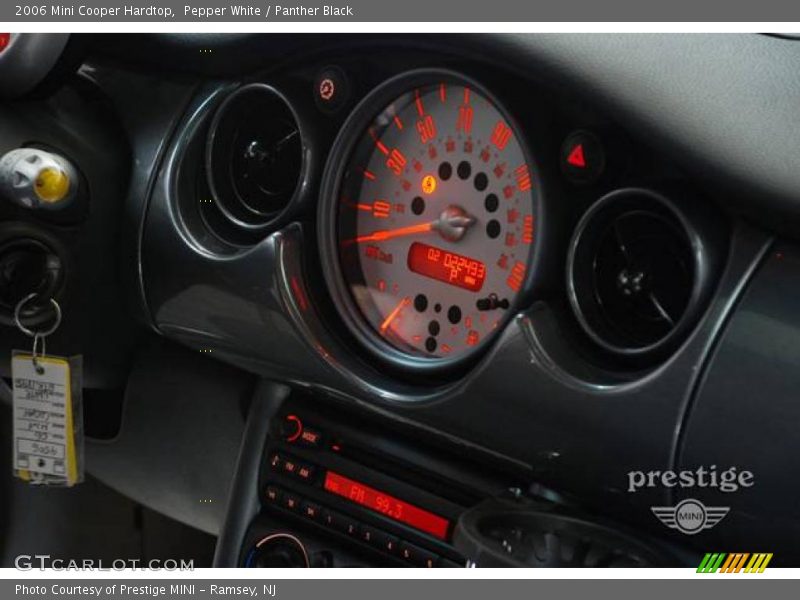 Pepper White / Panther Black 2006 Mini Cooper Hardtop