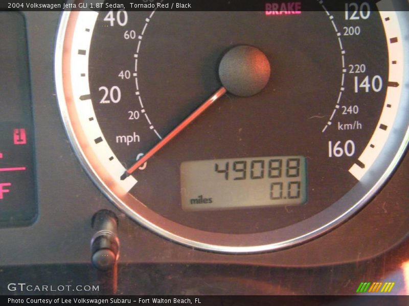 Tornado Red / Black 2004 Volkswagen Jetta GLI 1.8T Sedan