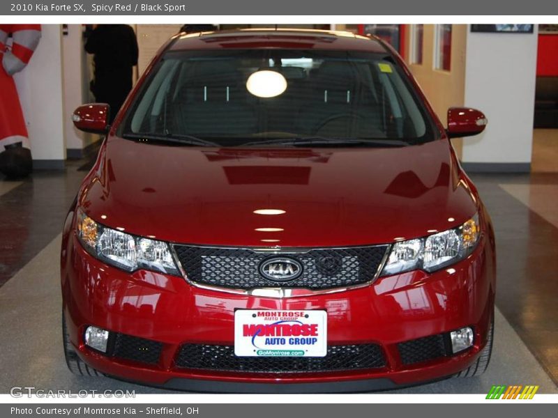 Spicy Red / Black Sport 2010 Kia Forte SX