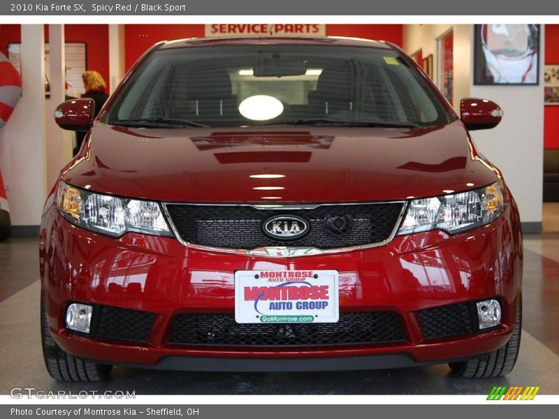 Spicy Red / Black Sport 2010 Kia Forte SX