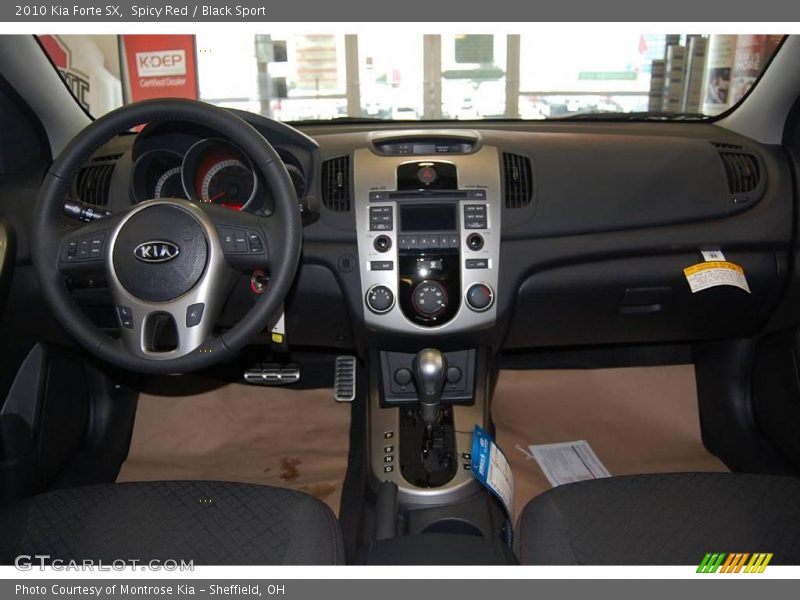 Spicy Red / Black Sport 2010 Kia Forte SX