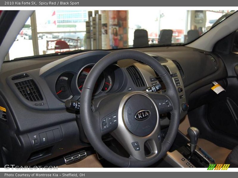 Spicy Red / Black Sport 2010 Kia Forte SX