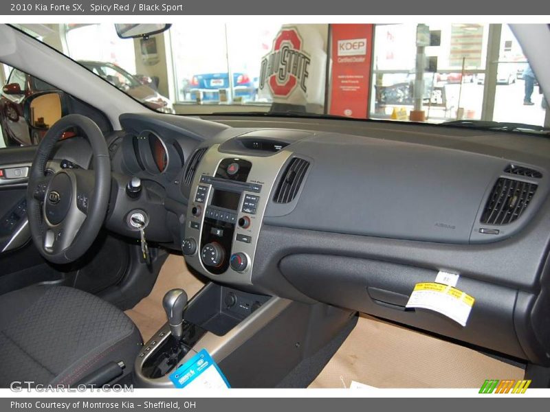 Spicy Red / Black Sport 2010 Kia Forte SX