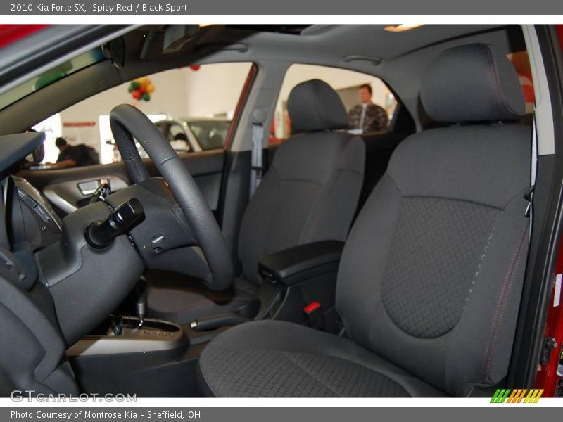 Spicy Red / Black Sport 2010 Kia Forte SX