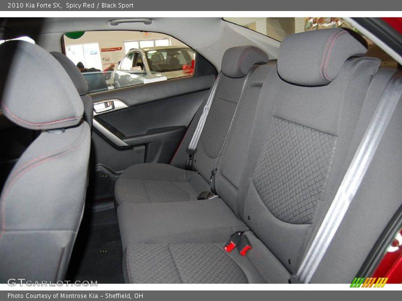 Spicy Red / Black Sport 2010 Kia Forte SX