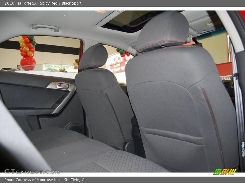 Spicy Red / Black Sport 2010 Kia Forte SX