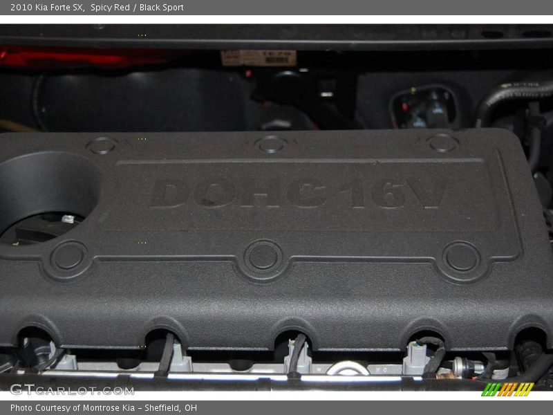 Spicy Red / Black Sport 2010 Kia Forte SX