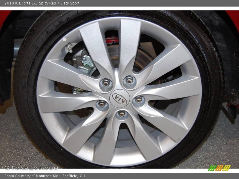 Spicy Red / Black Sport 2010 Kia Forte SX
