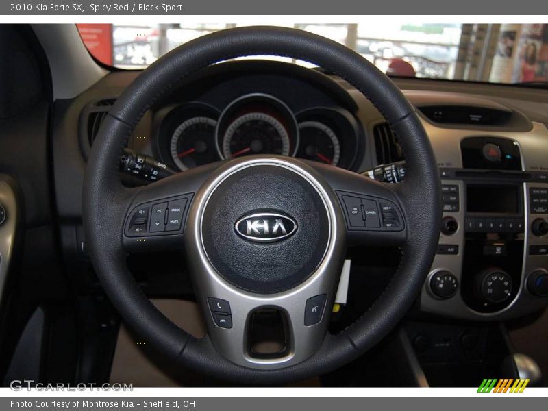 Spicy Red / Black Sport 2010 Kia Forte SX