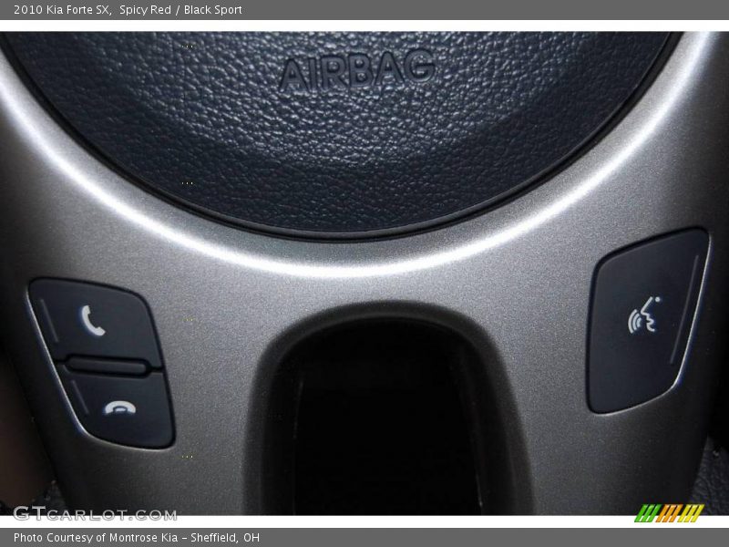 Spicy Red / Black Sport 2010 Kia Forte SX