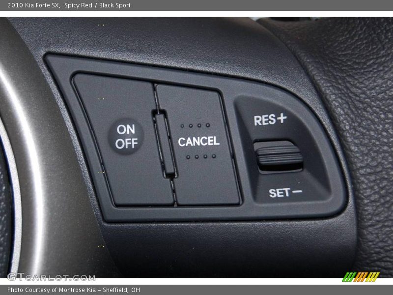 Spicy Red / Black Sport 2010 Kia Forte SX