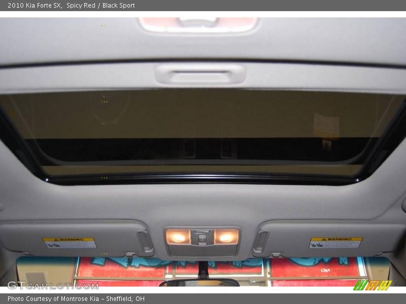 Spicy Red / Black Sport 2010 Kia Forte SX