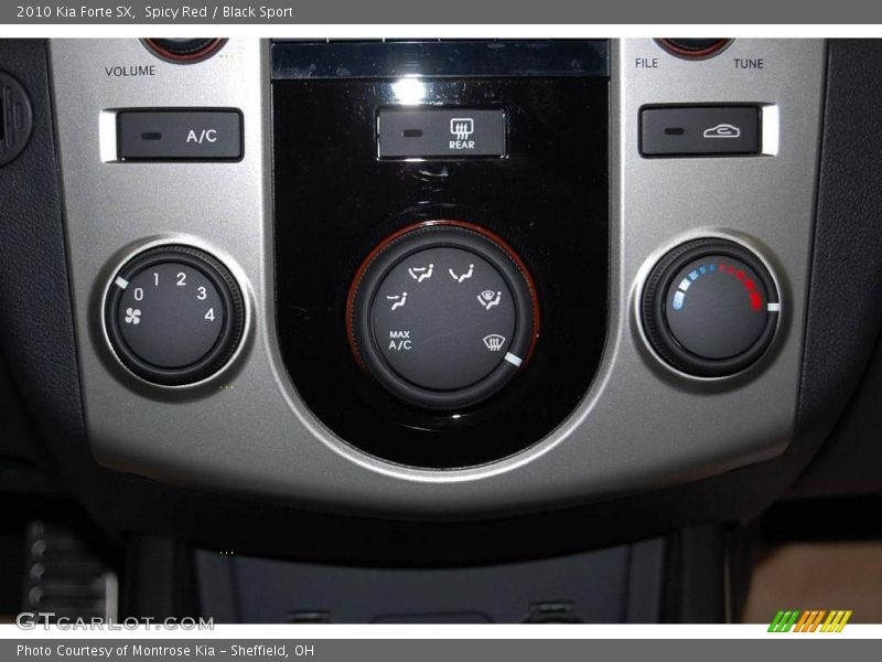 Spicy Red / Black Sport 2010 Kia Forte SX