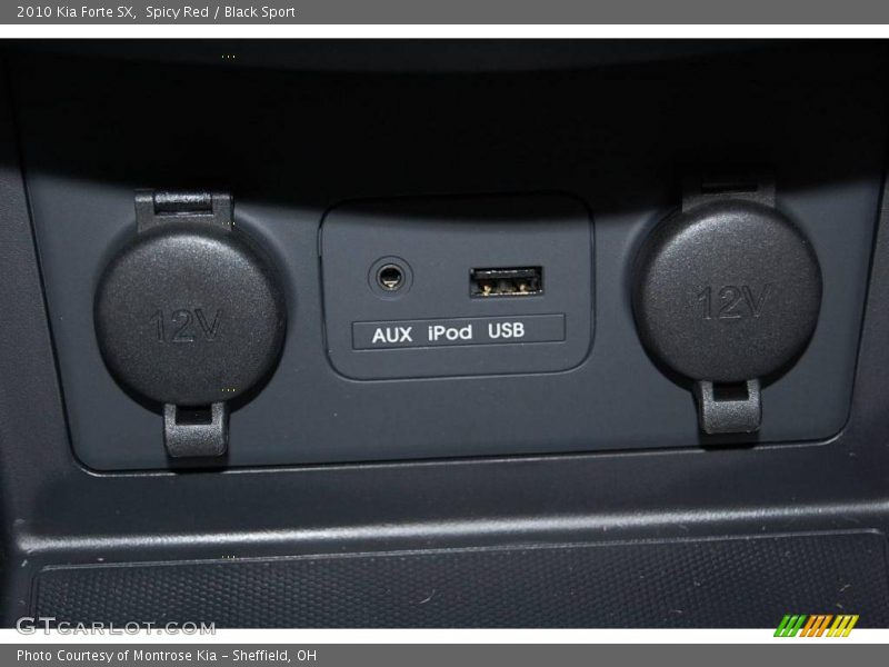 Spicy Red / Black Sport 2010 Kia Forte SX