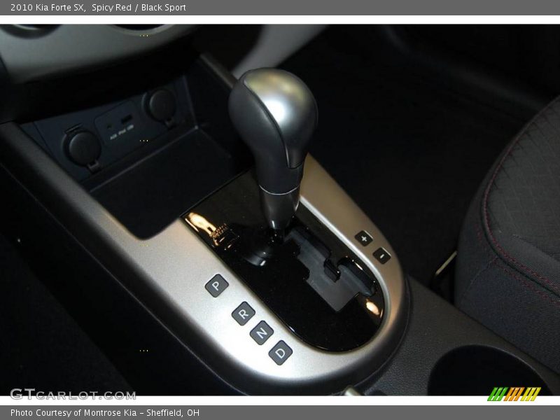 Spicy Red / Black Sport 2010 Kia Forte SX