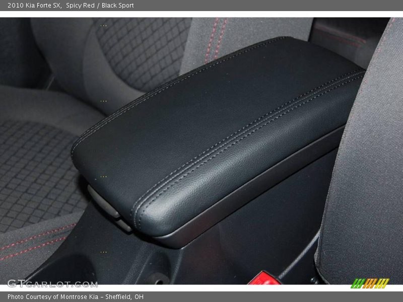Spicy Red / Black Sport 2010 Kia Forte SX