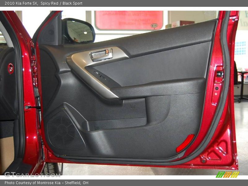 Spicy Red / Black Sport 2010 Kia Forte SX