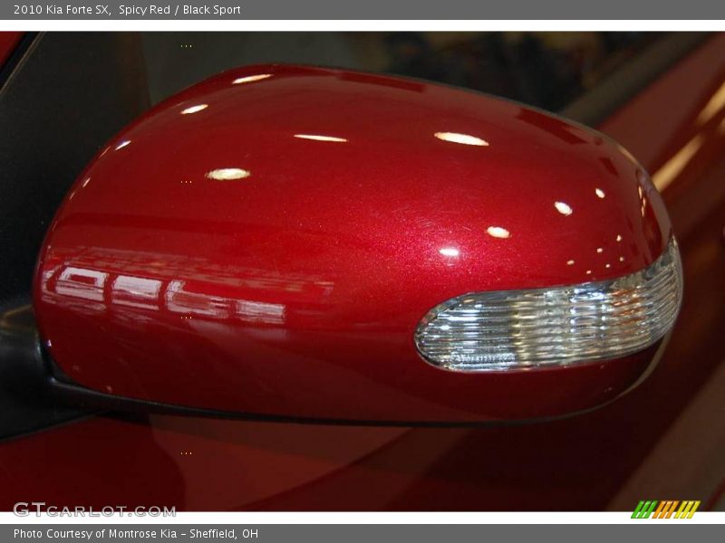 Spicy Red / Black Sport 2010 Kia Forte SX