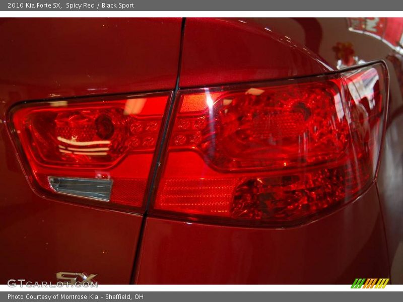 Spicy Red / Black Sport 2010 Kia Forte SX