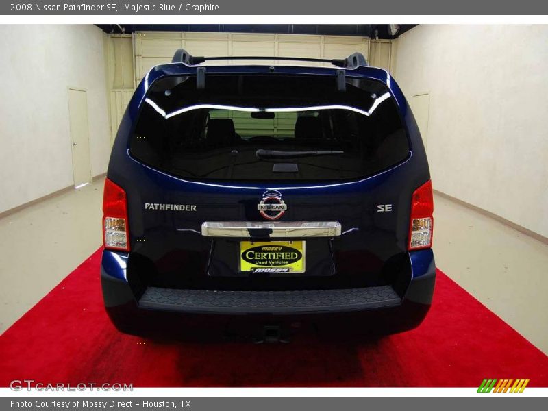 Majestic Blue / Graphite 2008 Nissan Pathfinder SE