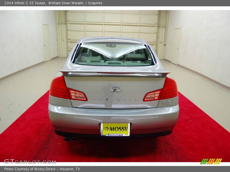 Brilliant Silver Metallic / Graphite 2004 Infiniti G 35 Sedan