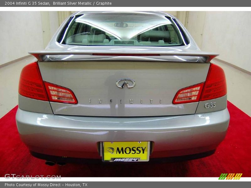 Brilliant Silver Metallic / Graphite 2004 Infiniti G 35 Sedan