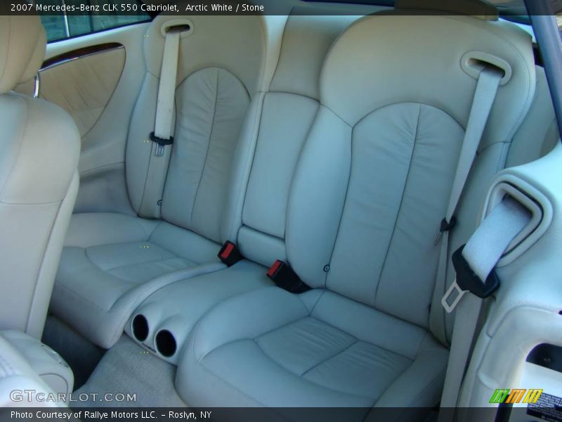 Arctic White / Stone 2007 Mercedes-Benz CLK 550 Cabriolet