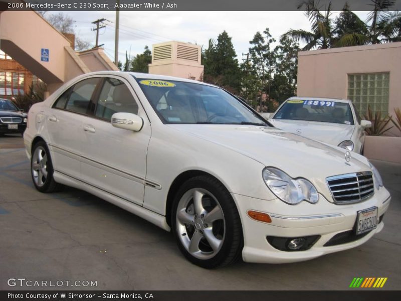 Alabaster White / Ash 2006 Mercedes-Benz C 230 Sport