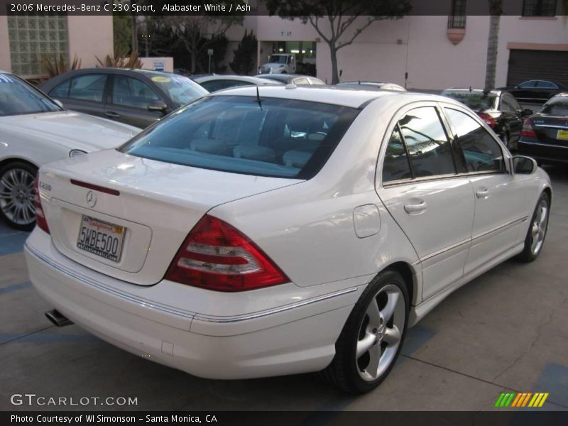 Alabaster White / Ash 2006 Mercedes-Benz C 230 Sport