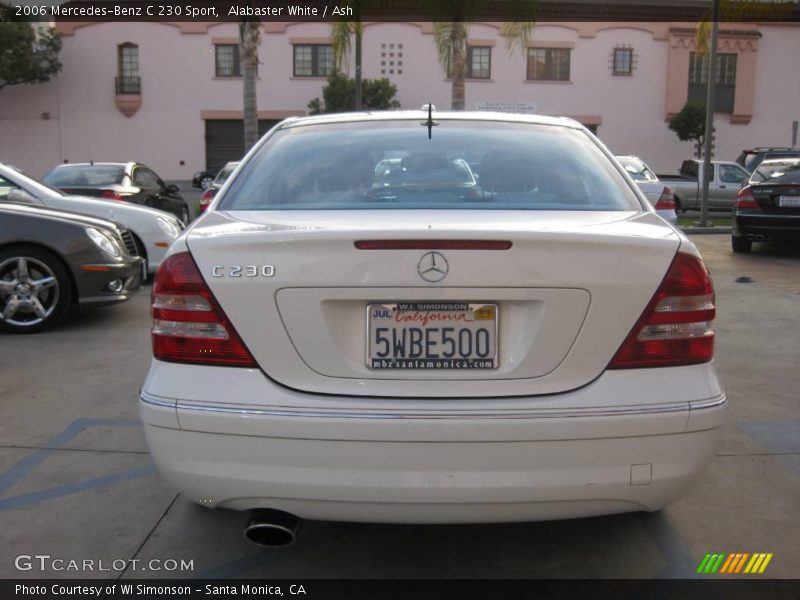 Alabaster White / Ash 2006 Mercedes-Benz C 230 Sport