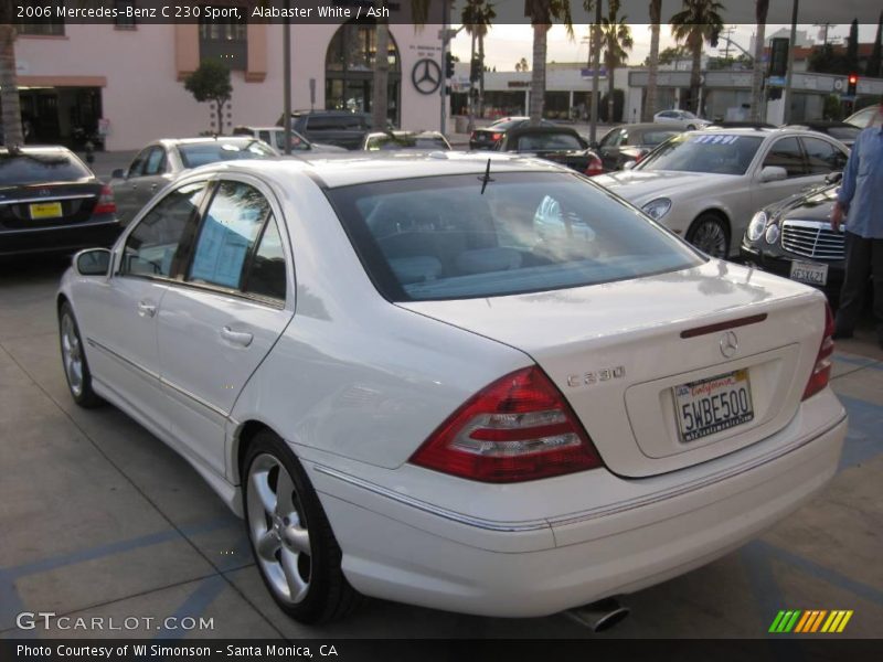 Alabaster White / Ash 2006 Mercedes-Benz C 230 Sport