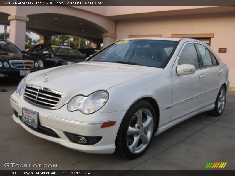 Alabaster White / Ash 2006 Mercedes-Benz C 230 Sport