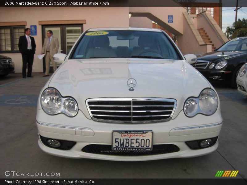 Alabaster White / Ash 2006 Mercedes-Benz C 230 Sport