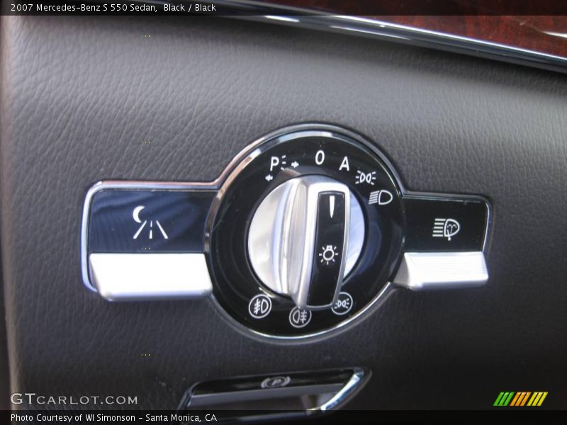 Black / Black 2007 Mercedes-Benz S 550 Sedan