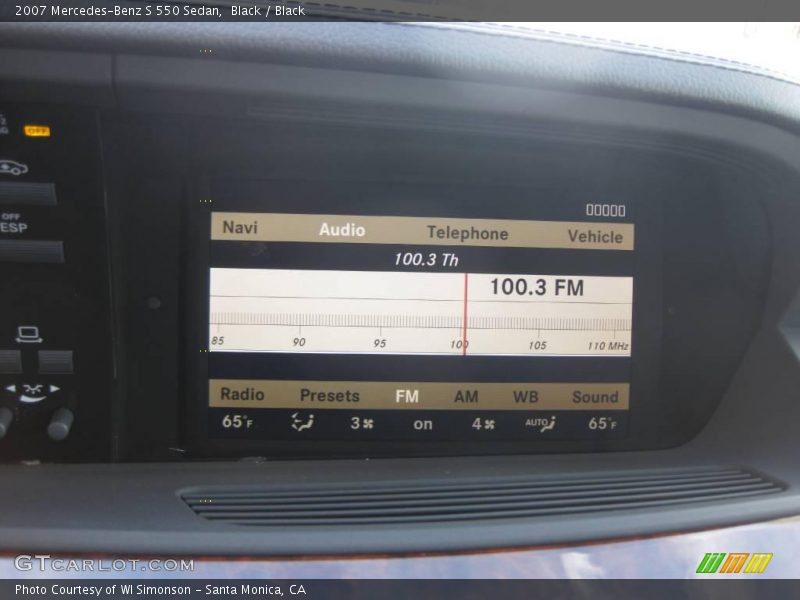 Black / Black 2007 Mercedes-Benz S 550 Sedan