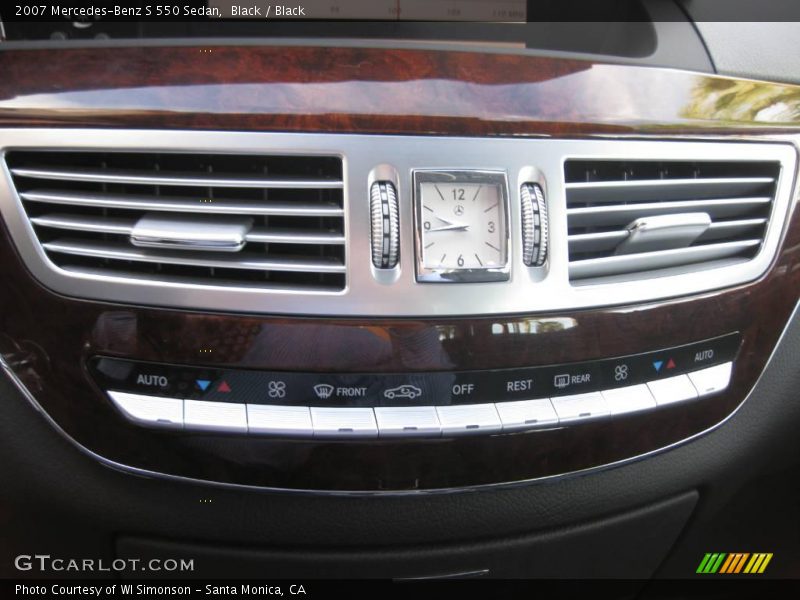 Black / Black 2007 Mercedes-Benz S 550 Sedan