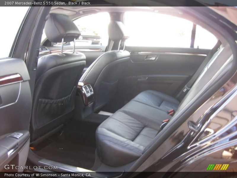Black / Black 2007 Mercedes-Benz S 550 Sedan