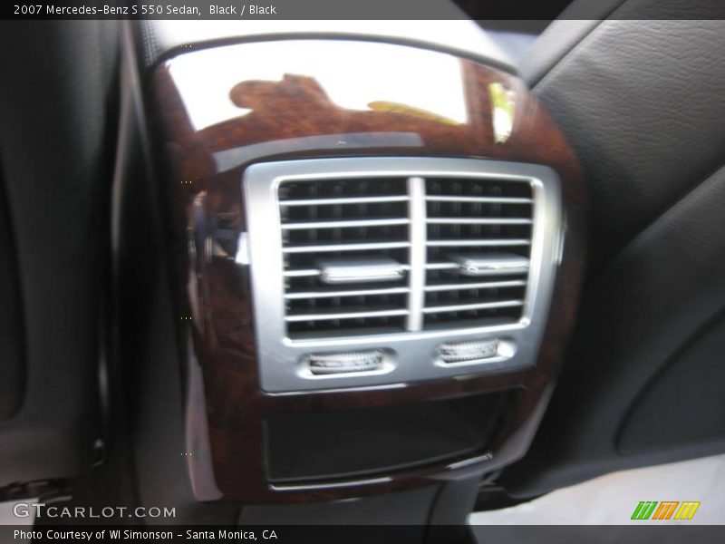 Black / Black 2007 Mercedes-Benz S 550 Sedan