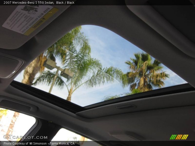 Black / Black 2007 Mercedes-Benz S 550 Sedan