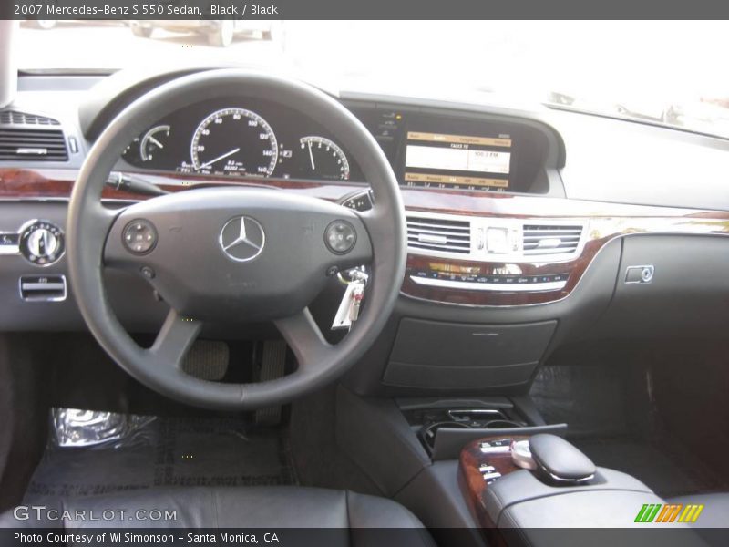 Black / Black 2007 Mercedes-Benz S 550 Sedan