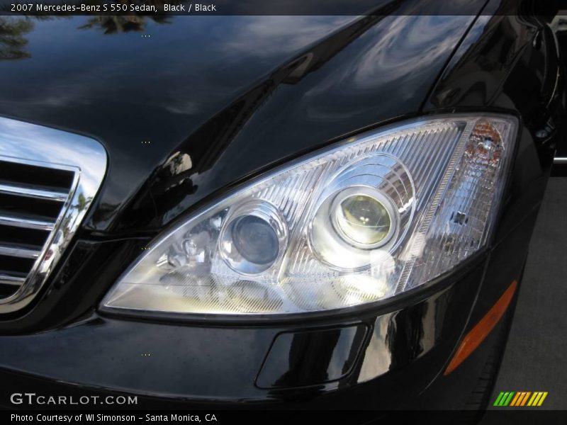 Black / Black 2007 Mercedes-Benz S 550 Sedan