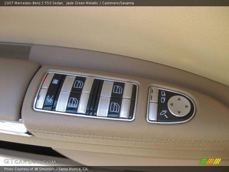 Jade Green Metallic / Cashmere/Savanna 2007 Mercedes-Benz S 550 Sedan