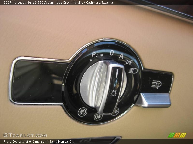 Jade Green Metallic / Cashmere/Savanna 2007 Mercedes-Benz S 550 Sedan